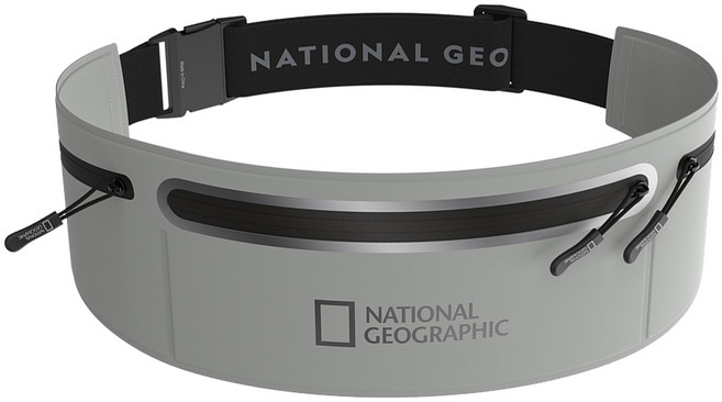 NATIONAL GEOGRAPHIC 國家地理 Running Belt 隨行運動腰包, 灰色, 1個