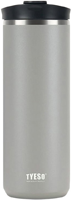 TYESO 泰碩 304不鏽鋼法壓保溫杯, 高級灰, 1個, 750ml