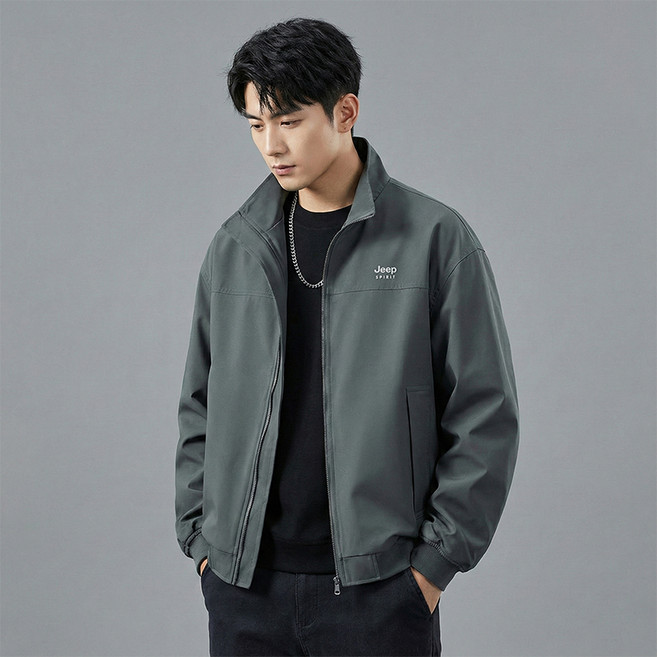 Jeep Spirit 男女通用立領布勞森外套