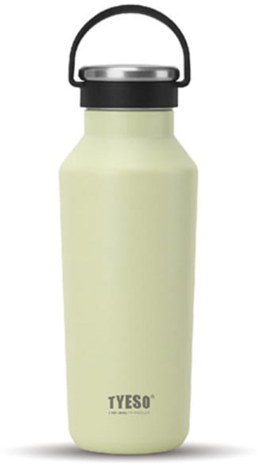 TYESO 泰碩 304不鏽鋼運動保溫瓶, 淺卡其, 500ml, 1個