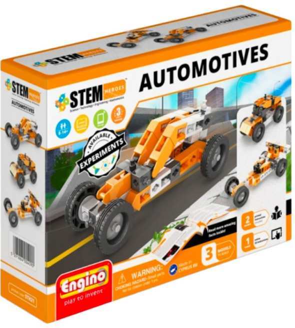 Engino 安捷積木 STH21 英雄系列 汽車積木, 橘色, 1個