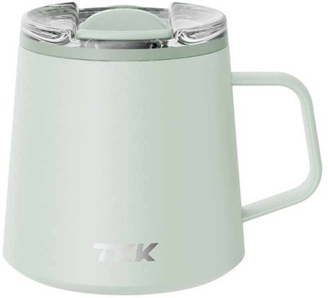 TKK 悅氧 Life 保溫馬克杯 316不鏽鋼 陶瓷內膽, 松石青, 1個, 350ml