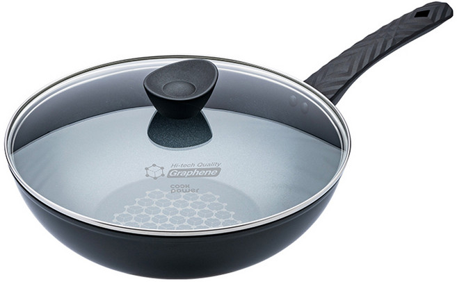 cook power 鍋寶 石墨烯藍鑽IH不沾深炒鍋 30cm 含蓋 IH爐、瓦斯爐適用 1個