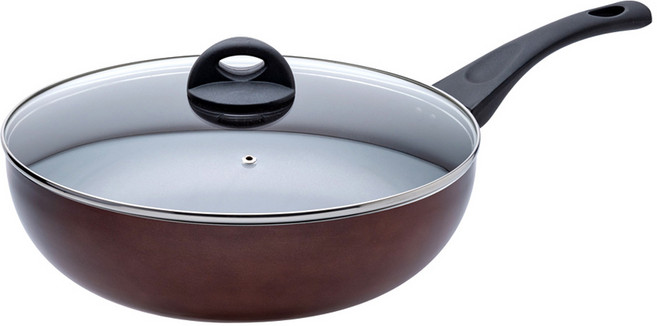 cook power 鍋寶 TITANIUM鈦晶不沾深炒鍋 IH爐適用 含蓋, 1個, 28cm