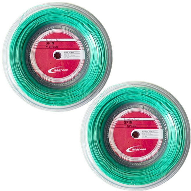 ISOSPEED 網球線 BASE LINE SPIN, 薄荷綠, 2個