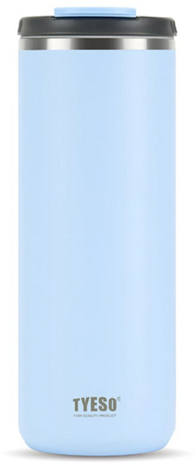 TYESO 泰碩 304不鏽鋼便攜翻蓋保溫杯, 天空藍, 1個, 750ml