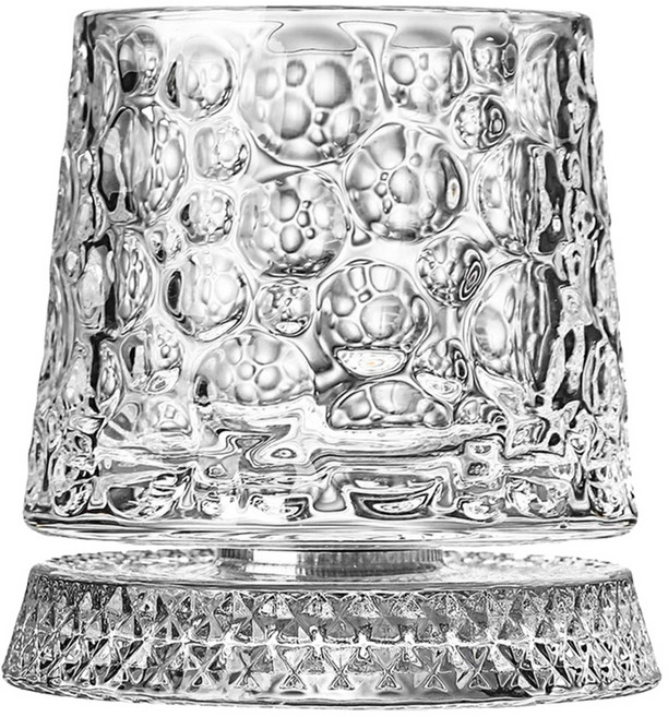 bebehome 星輝360度旋轉威士忌杯 泡泡紋 255ml, 1個