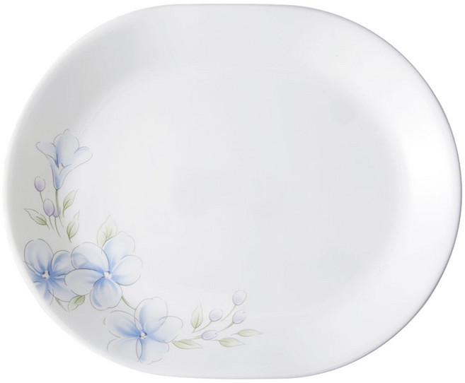 Corelle Brands 康寧餐具 腰子盤, 春晨藍花, 1個