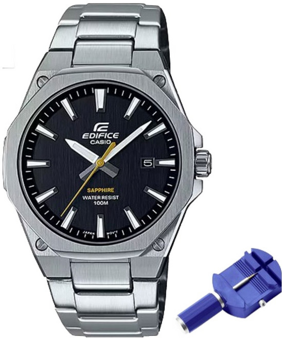 CASIO 卡西歐 男士 EDIFICE Eyal Oak 金屬手錶 EFR-S108D + 電池更換券 + 工具組