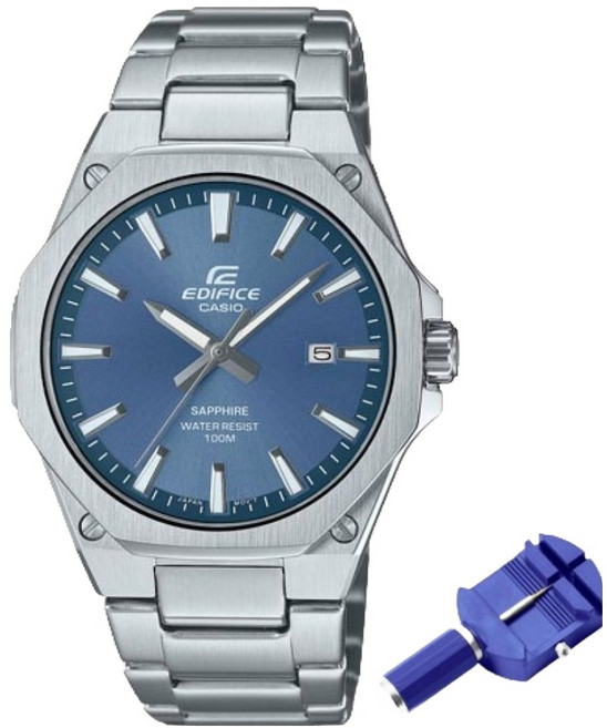 CASIO 卡西歐 男用 EDPIS Eyal Oak 金屬手錶 EFR-S108D + 電池更換券 + 工具組