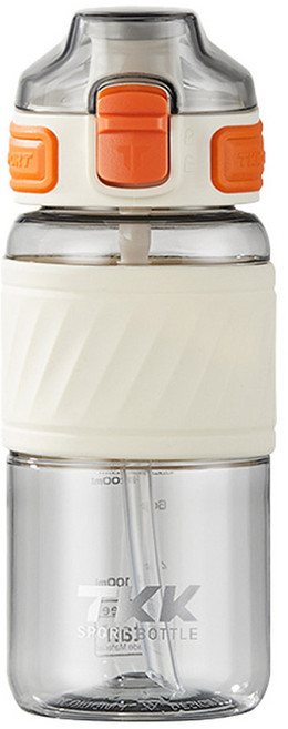 TKK 哈倫運動水壺 Tritan, 電光白, 500ml, 1個