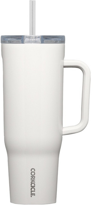 CORKCICLE. 酷仕客 Cruzeau 不鏽鋼保冷大容量手柄吸管隨行杯, 燕麥奶, 1個, 1.18L