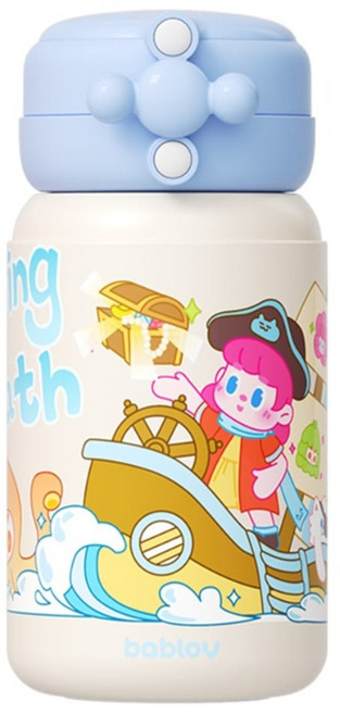 bablov 花伴森 316嘟嘟小蜜罐保溫瓶, 航海寶藏號, 1個, 550ml
