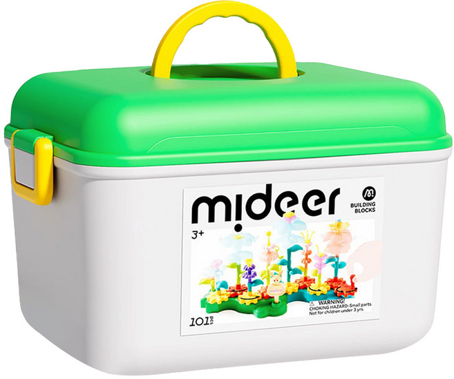 mideer 3D立體旋轉花園積木遊戲組 101片, 1套