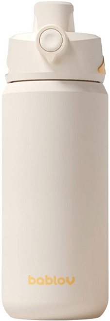 bablov 花伴森 316幾何運動保溫水壺, 岩石白, 1個, 750ml