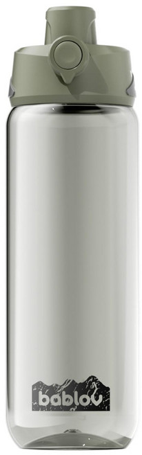 bablov 花伴森 Tritan 毅力隨行吸管水壺, 酷野綠, 1L, 1個