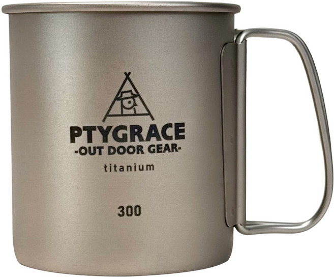 PTYGRACE 日本燕三條製造 純鈦杯 300ml PY-SIE042, 鈦色, 1個