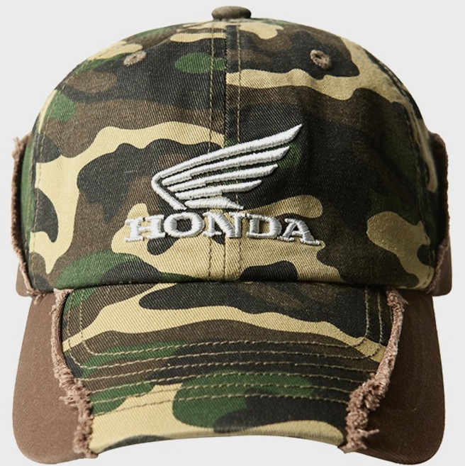 HONDA 本田 復古毛邊棒球帽