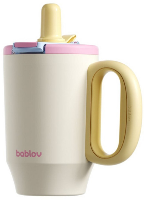 bablov 花伴森 Lucky 316雙飲把手保溫杯, 愜意晨光, 1個, 680ml