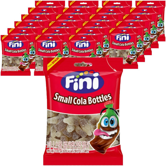 Fini 飛尼 小可樂瓶造型軟糖, 100g, 24個