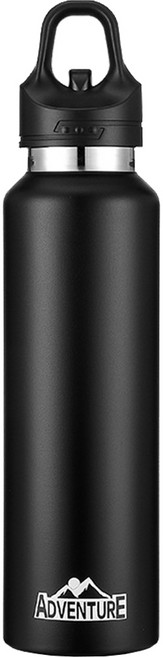 GER 泰 1鍵速開316不鏽鋼真空保溫杯, 商務黑, 1個, 880ml