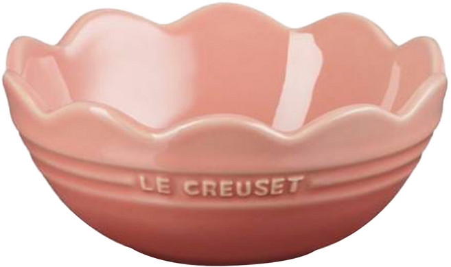 LE CREUSET 蕾絲花型碗, 鮭魚粉, 1個