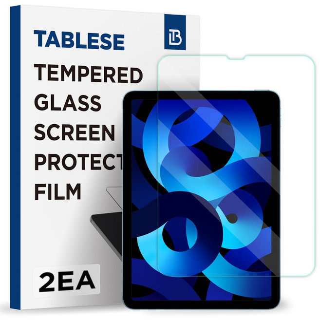 TABLESE 2.5D 圓弧疏油塗層鋼化玻璃膜 2片, 透明, 1套