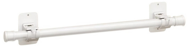 小麥購物 浴室毛巾杆 K107, 磨砂白, 1個