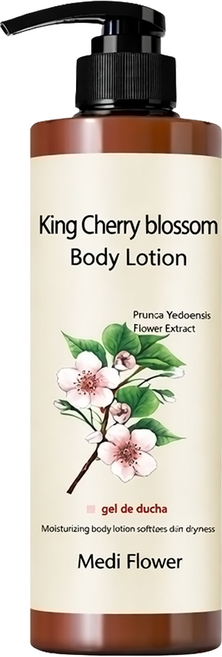 MediFlower 櫻花身體乳, 1個, 500ml