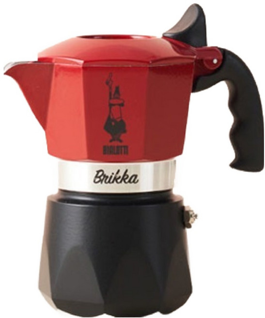 BIALeTTI 拜雷提 新款 Brikka 摩卡壺 2杯份, 新 Brikka, 紅色