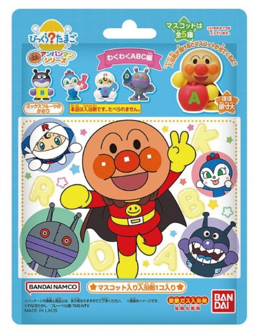 Bikkura Tamago 麵包超人歡樂ABC篇入浴球 2025, 75g, 1個