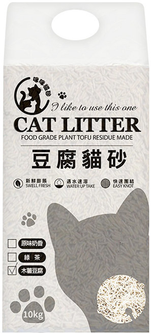 咪咪貓砂 CAT LITTER 木薯豆腐貓砂/除臭貓砂, 木薯豆腐, 6L, 1包