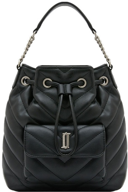 J.ESTINA 女用 Mite 水桶包 JHNCHA6BS454BK010 + 愛心鏡 + 購物袋