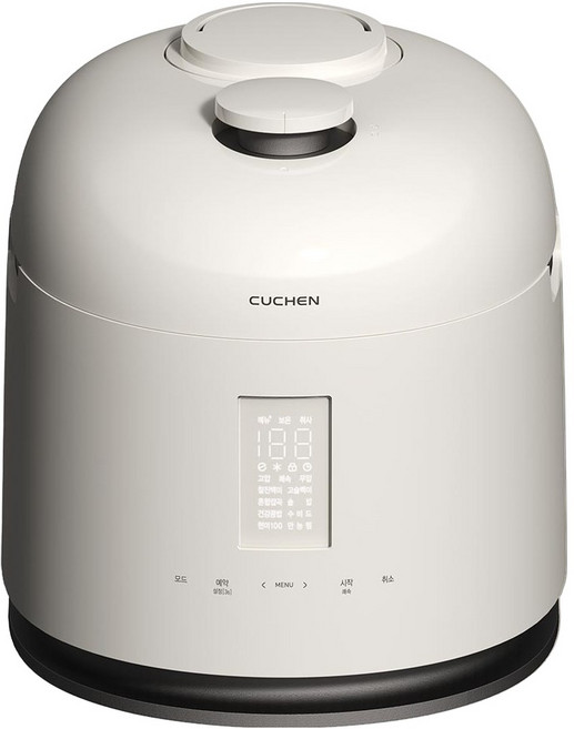 CUCHEN 酷晨 123 雙重壓力IH電子壓力鍋 6人份, 亮面白色, CRT-VXPD0681KEGW