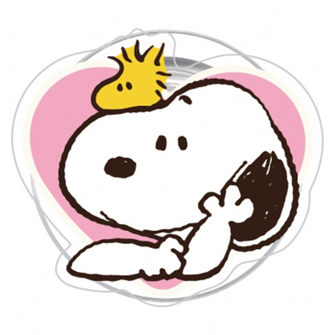 PEANUTS 史努比 磁吸氣囊手機支架, 愛心, 1個