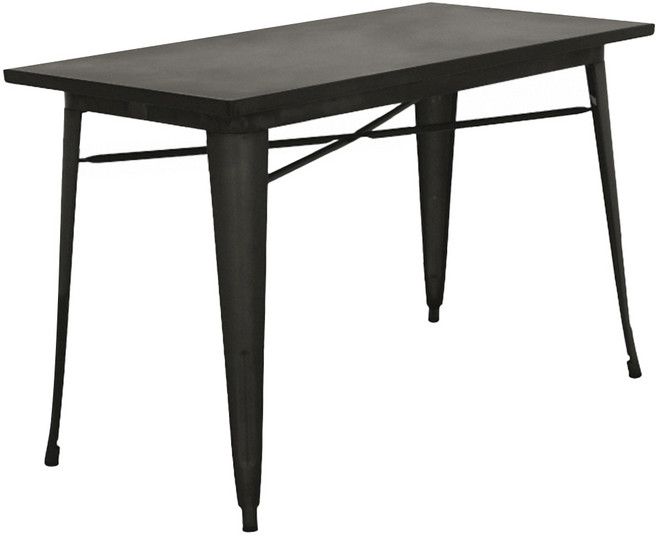 E-home Enos 伊諾斯全金屬工業風桌 NKC108A-blk 120 x 60 x 75cm, 黑色