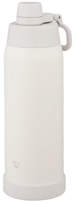 ZOJIRUSHI 象印 不銹鋼真空提把保冷水壺 可機洗 SD-KA100-WM, 珍珠白, 1個, 1L
