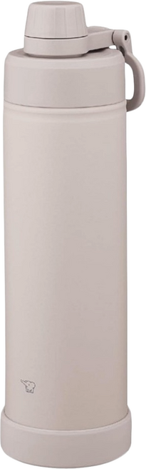 ZOJIRUSHI 象印 不銹鋼真空提把保冷水壺 可機洗 SD-KA75-HM, 米灰色, 1個, 750ml