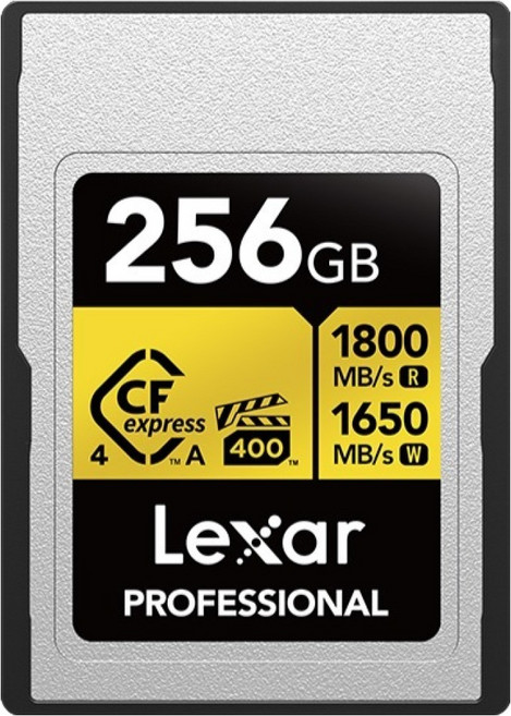 Lexar 雷克沙 CFexpress Type A 4.0 VPG400 Sony 雷克沙 金色記憶卡, 1個, 256GB