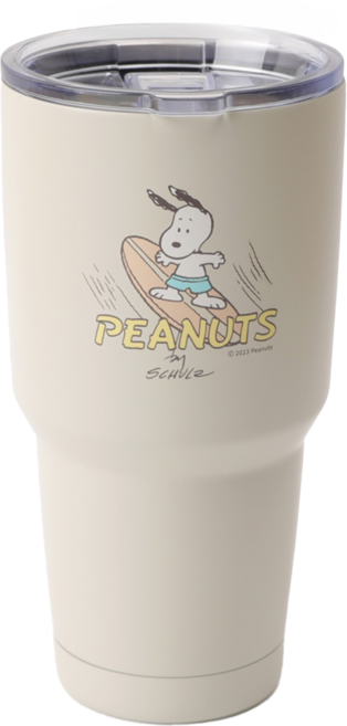 norns Peanuts史努比不鏽鋼酷涼杯, 衝浪, 1個, 900ml