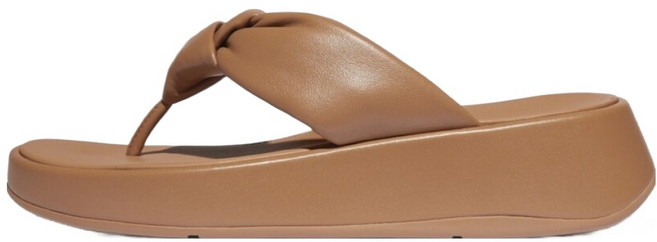 fitflop 女款 F-Mode KNOT 軟皮厚底夾腳涼鞋