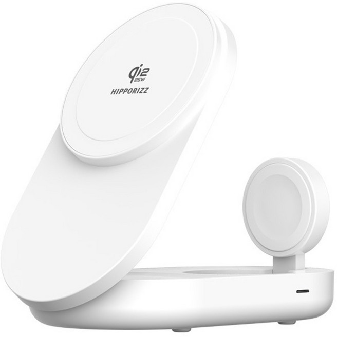 HIPPORIZZ ZENO 25W 無線充電座 充電器 3合1 Qi 2.2 白色