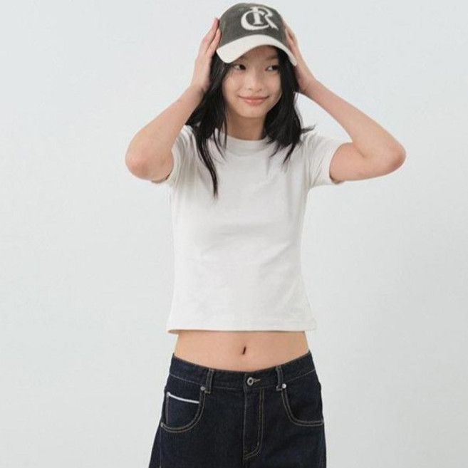citybreeze 女款棉質圓領修身短袖T恤 CTH3TS12