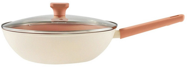 Corelle Brands 康寧餐具 SNAPWARE Roselle 優雅鈦不沾炒鍋 含鍋蓋, 1個, 30cm