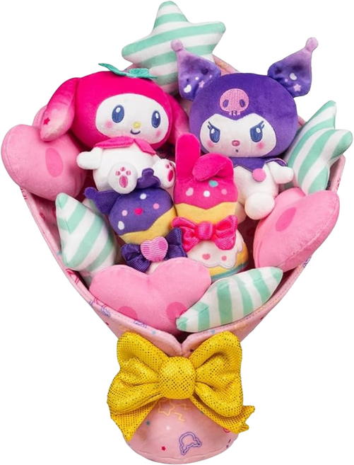 Sanrio 三麗鷗 酷洛米&美樂蒂紀念絨毛花束, 混和顏色, 1個, 12吋