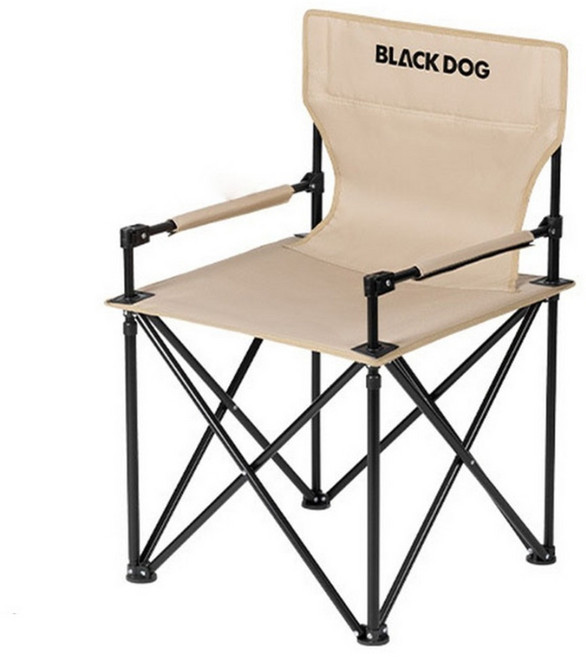 BLACKDOG 黑狗 冥想 沙灘椅/摺疊椅/露營椅/戶外椅, 卡其色, 1個