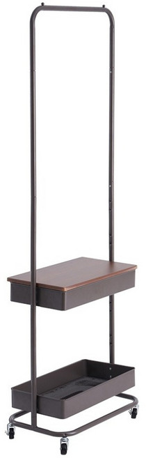 IRIS OHYAMA 愛麗思歐雅瑪 開放式衣帽架 BHYO-6C 1個, 深棕色
