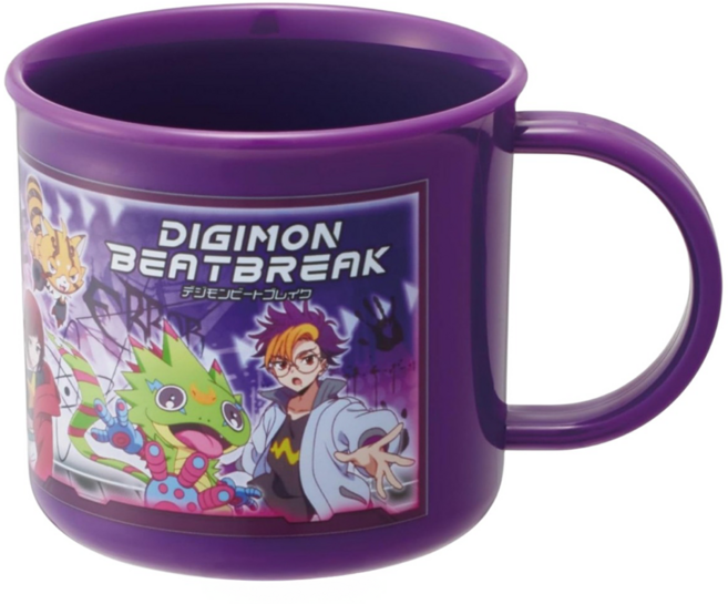 Skater 塑膠漱口杯 200ml, DIGIMON BEATBREAK 數碼寶貝 深紫色, 1個