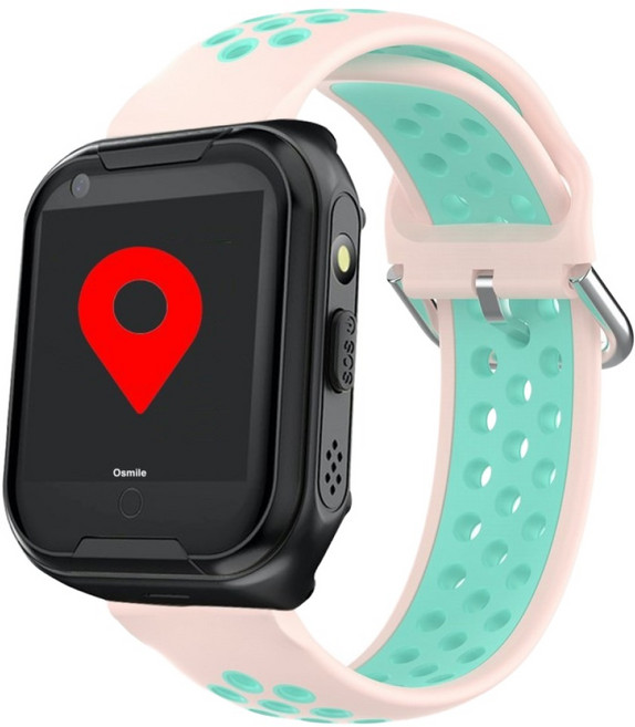 Osmile GPS SOS 求救手錶 ED1000, 青色 + 白色, 1.4吋, 行動網路(4G)
