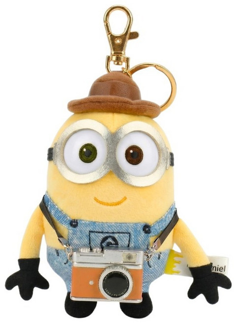 minions 小小兵 玩偶吊飾, 12cm, 攝影師Bob, 1個